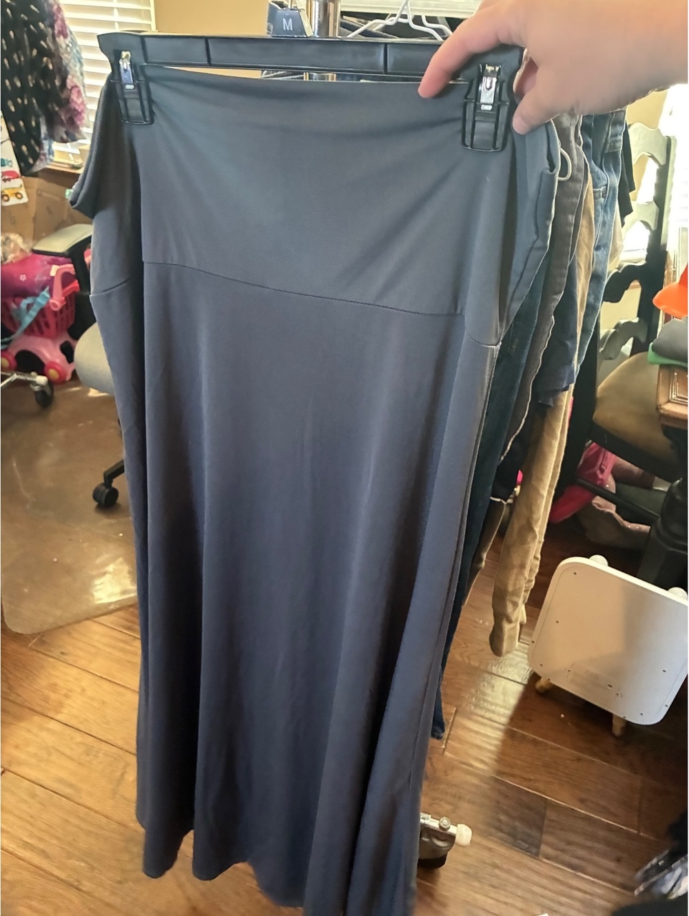 LuLaRoe gray maxi skirt